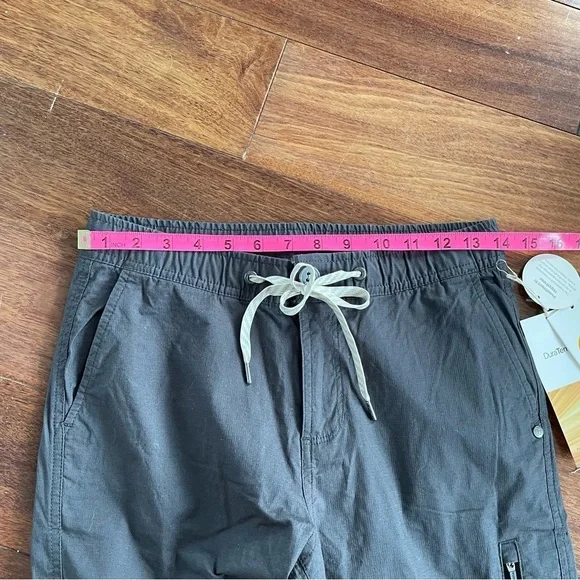 NWT Vuori Ripstop Pant Long Charcoal DuraTerra 2 way stretch Slim Fit Women’s XS - Picture 14 of 15